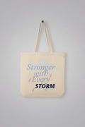 Stronger with Every Storm Canvas Tote