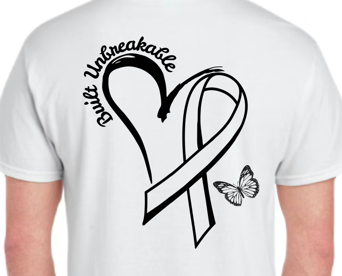 Built Unbreakable Cancer Heart T-Shirt