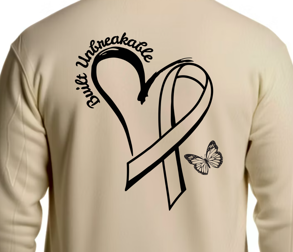 Built Unbreakable Cancer Heart Hoodie
