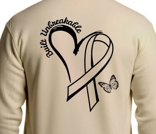 Built Unbreakable Cancer Heart Hoodie