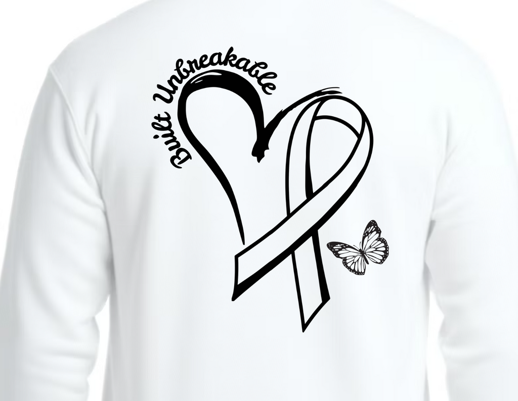 Built Unbreakable Cancer Heart Hoodie