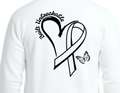 Built Unbreakable Cancer Heart Hoodie - Personalized Cancer Awareness Ribbon
