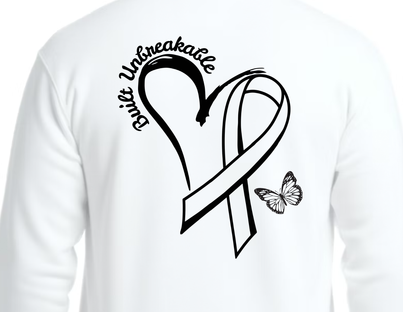 Built Unbreakable Cancer Heart Hoodie