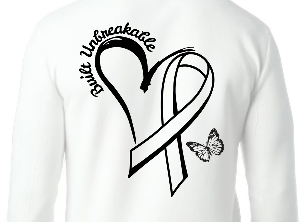 Built Unbreakable Cancer Heart Crewneck