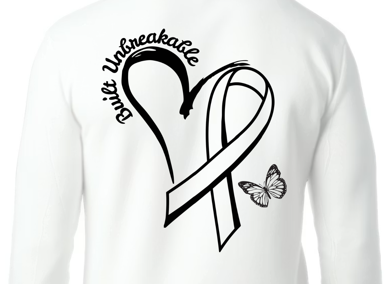 Built Unbreakable Cancer Heart Crewneck